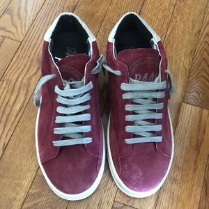 P448 dark red/burgundy/wine suede sneakers Size 37